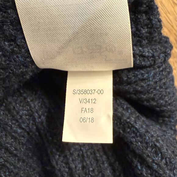 Banana Republic Shawl-Collar Cardigan Sweater Academia 100% Cotton Blue Men’s XL - Picture 8 of 10